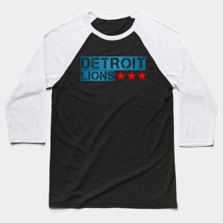 Detroit Lions Baseball T-Shirt